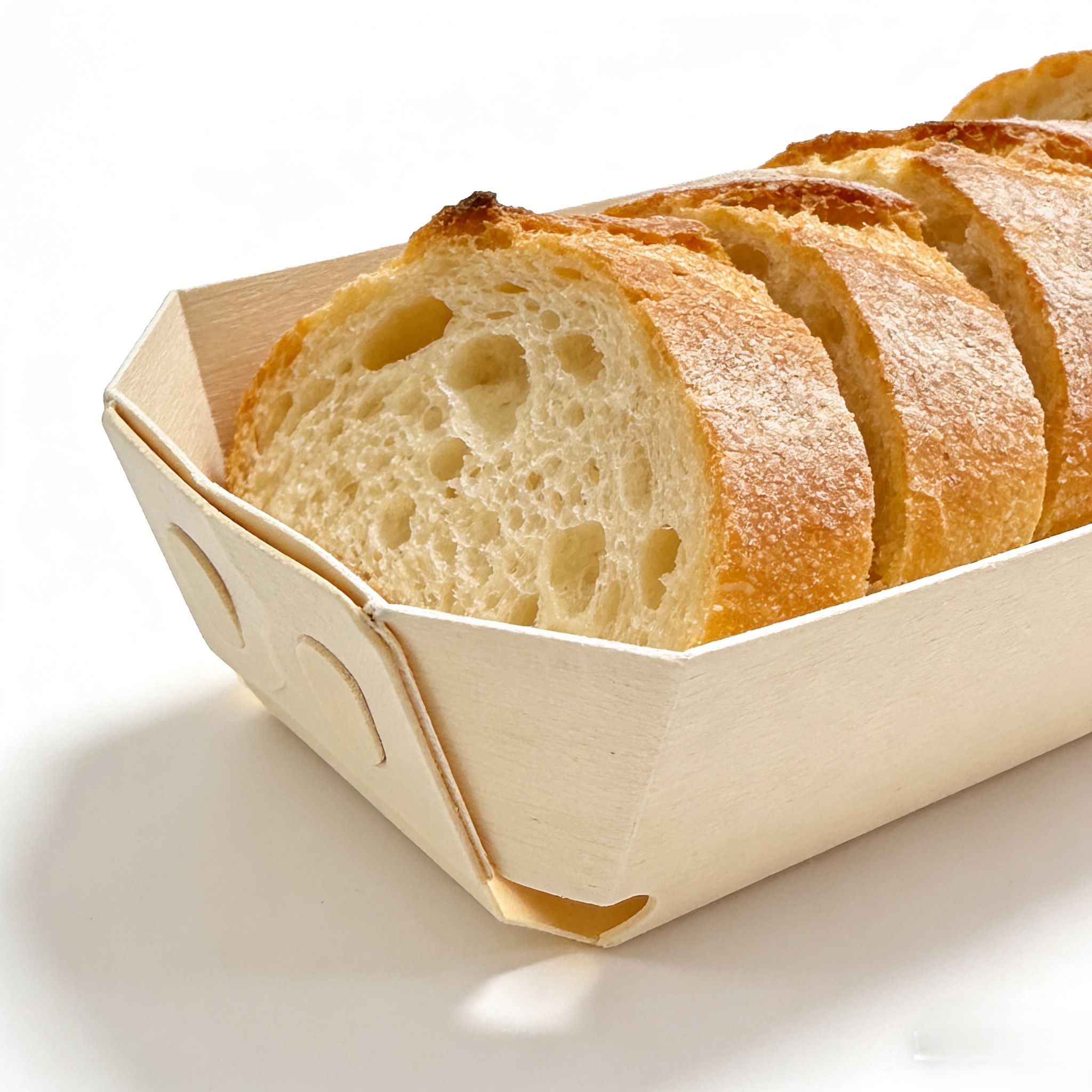 Disposable Wooden Bread  Box