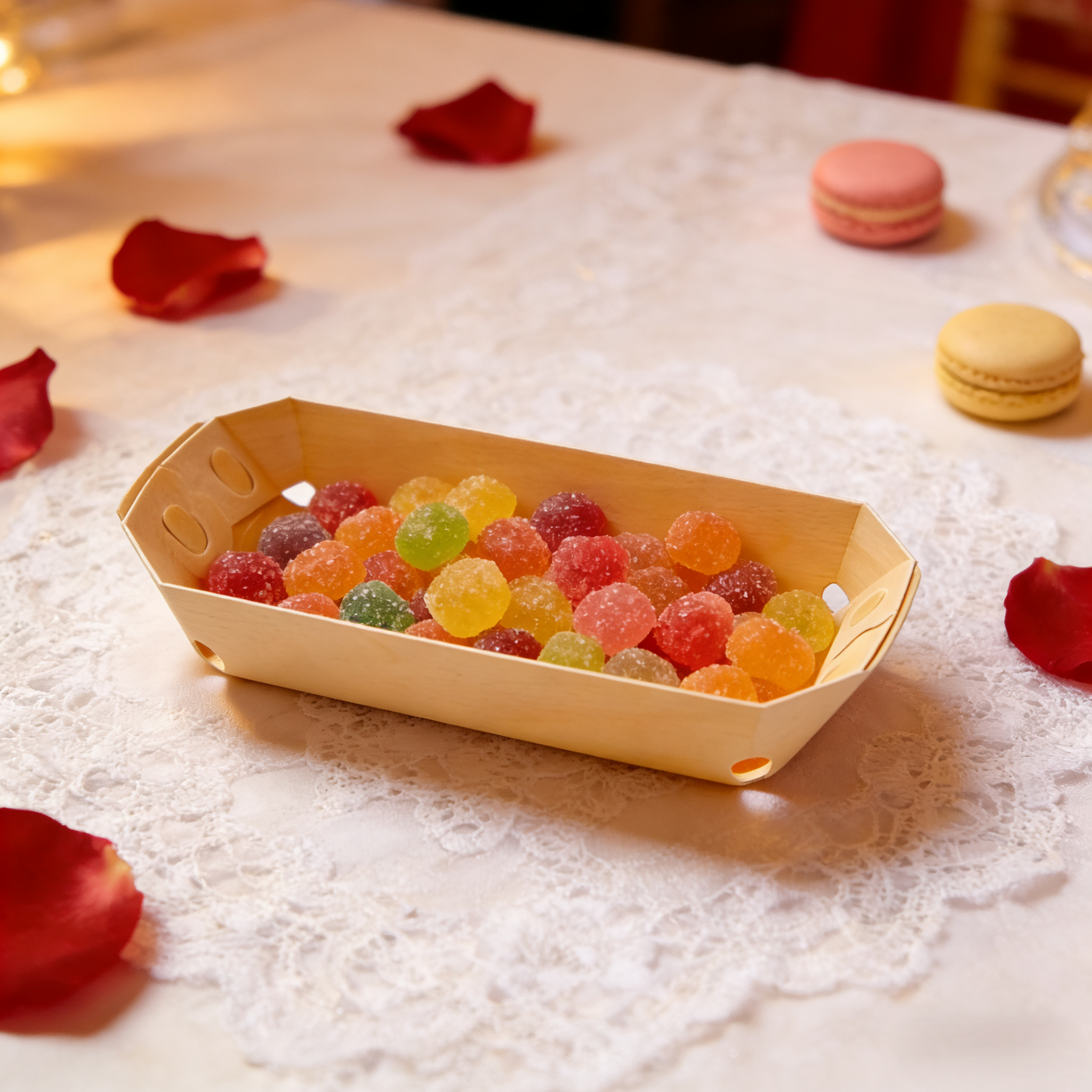 Disposable Wooden Bread  Box