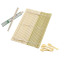 Eco-Friendly Bamboo Sushi Rolling Mat with 2 Pairs of Chopsticks Natural Bamboo 9.5