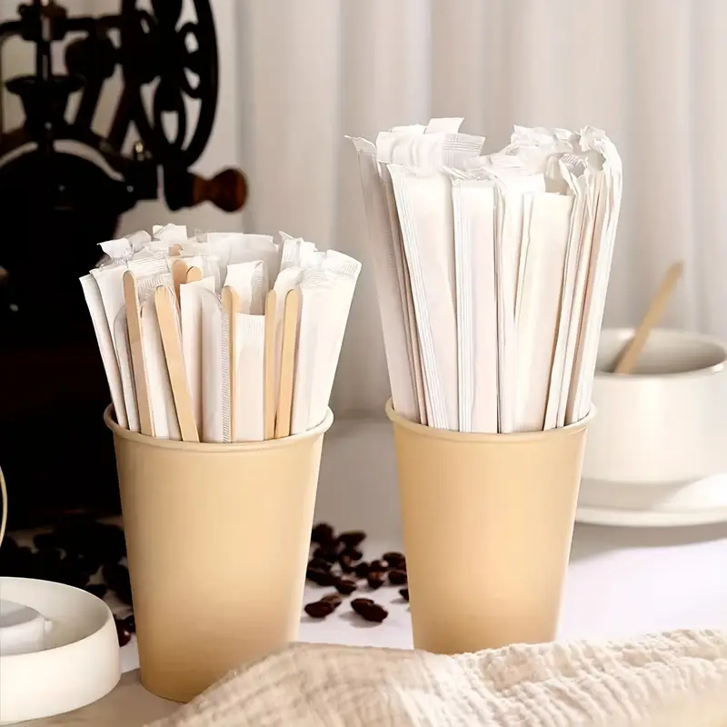 Custom Disposable Bamboo Coffee Stirrers
