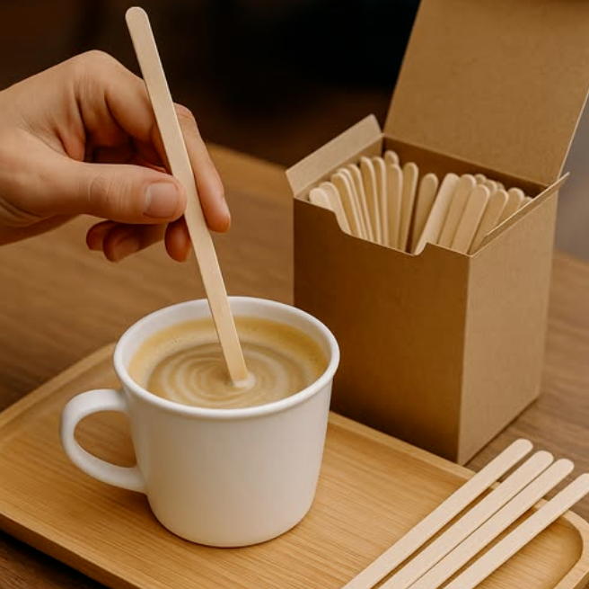 FSC-certified bamboo stirrers