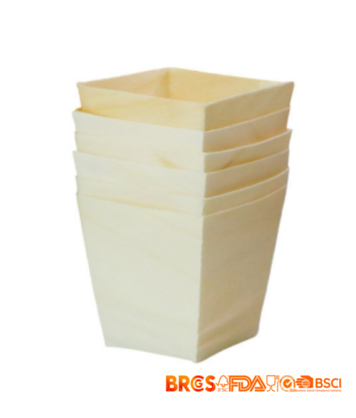 55mm Eco-Friendly Disposable Wooden Cup