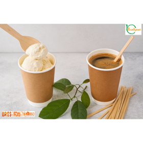 110mm Disposable Bamboo Square-End Stirrers: Eco-Friendly+ice cream union