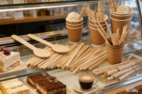 110mm Disposable Bamboo Square-End Stirrers: Eco-Friendly+ice cream union