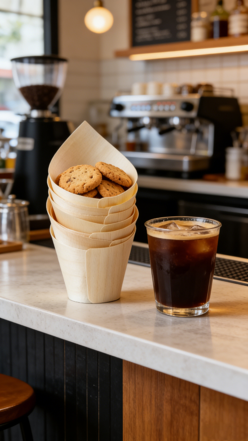 60mm type 1 Eco-Friendly Disposable Wooden Cup