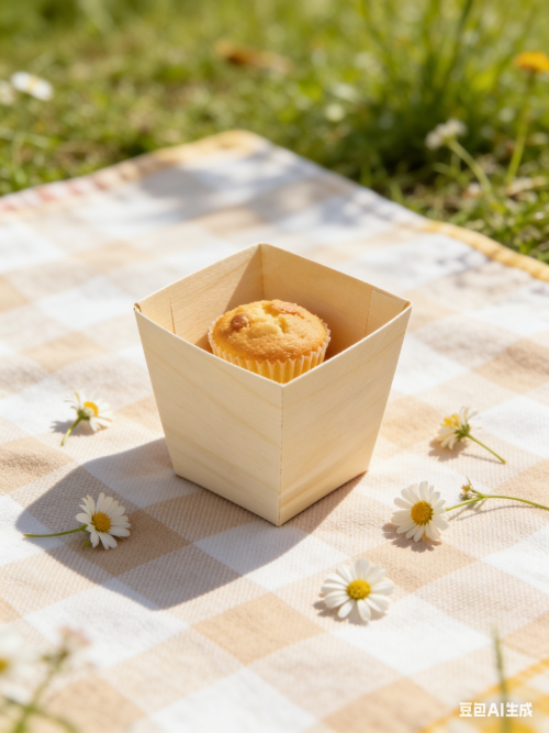 45mm Eco-Friendly Disposable Wooden Square Cup