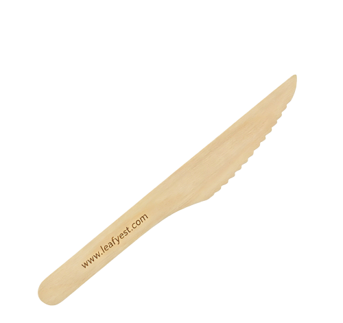 165mm Biodegradable Wooden Cutlery Knives