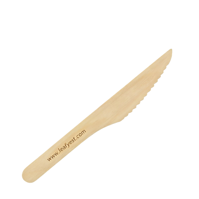 165mm Biodegradable Wooden Cutlery Knives