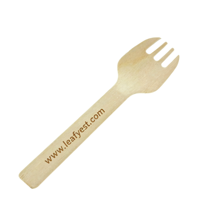 105mm Biodegradable Wooden Cutlery Sporks