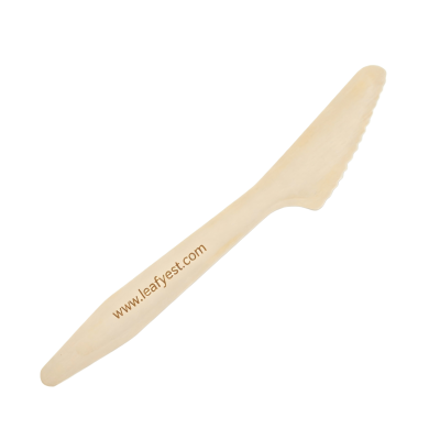 185mm Biodegradable Wooden Cutlery Knives