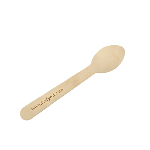 140mm Biodegradable Wooden Cutlery Spoons