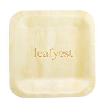 Square plate Eco-Friendly Disposable Wooden Plate
