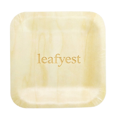 Square plate Eco-Friendly Disposable Wooden Plate