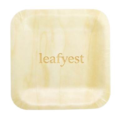 Square plate Eco-Friendly Disposable Wooden Plate
