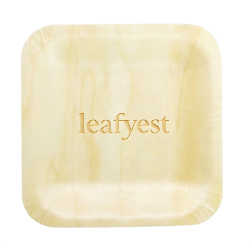 Square plate Eco-Friendly Disposable Wooden Plate