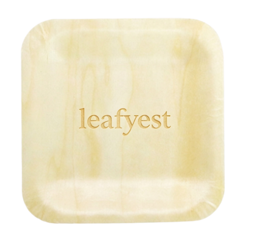Square plate Eco-Friendly Disposable Wooden Plate