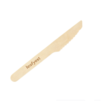 140mm Biodegradable Wooden Cutlery Knives