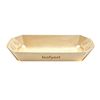 Greaseproof  Medium-sized Eco-Friendly Disposable Wooden Bread Box Wood Containers