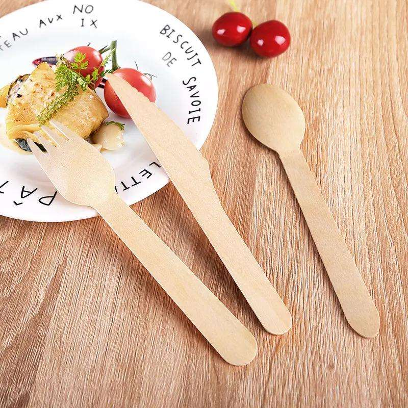 Eco-friendly biodegradable wooden spoon - Leafyest FSC certified cutlery
