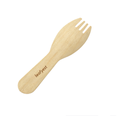 92mm Biodegradable Wooden Cutlery Sporks