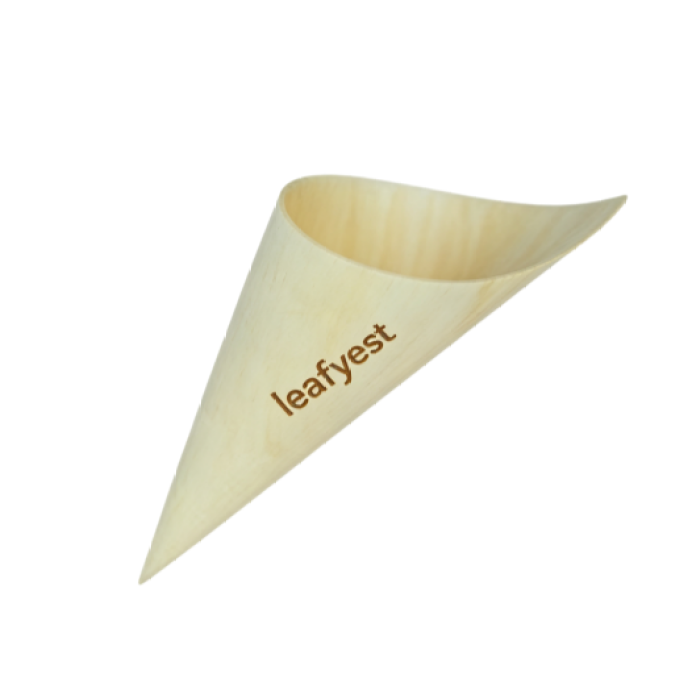 125mm Eco-Friendly Disposable Wooden Cone