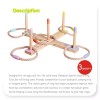 Custom Ring Toss Throw Toys - Fun Wooden Rope Ring Toss Throw Game Toys