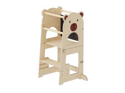 Learning tower, Kitchen learning, Montessori helper tower step stool for kids with cartoon side step stool