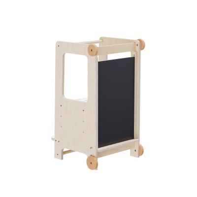 Learning tower Kitchen Montessori helper tower step stool for kids with Slide foldable step stool