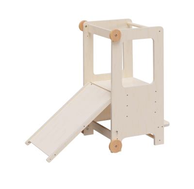 Learning tower Kitchen Montessori helper tower step stool for kids with Slide foldable step stool