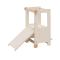 Learning tower Kitchen Montessori helper tower step stool for kids with Slide foldable step stool