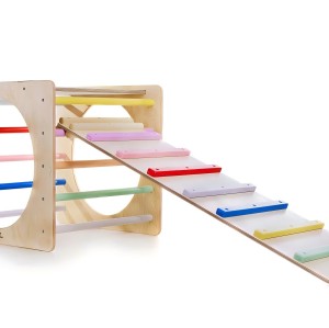 Climbing Cube outdoor for Kids Toddlers Adults Wooden Wobble Balance Board