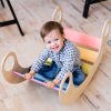 Climbing Arch Rainbow Climbing Toys for Toddlers 1-3, Indoor Wooden Montessori Climbing Set