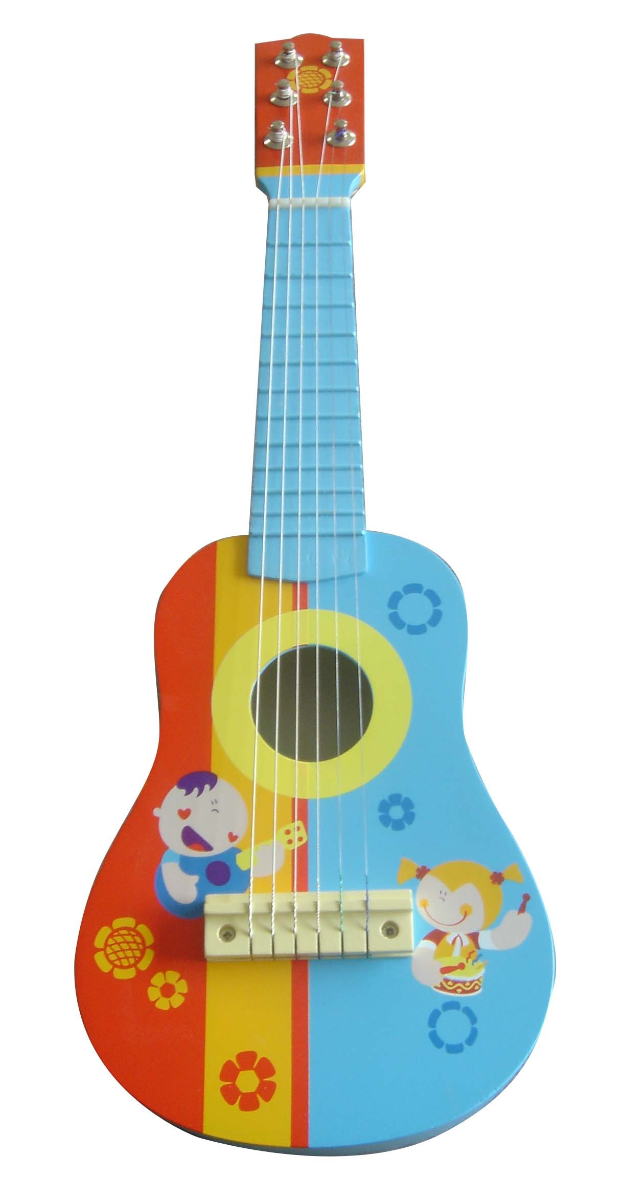 21" Childrens Kids Wooden Acoustic Guitar Musical Instrument Child Toy Xmas Gift