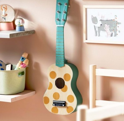21" CHILDRENS KIDS ukelele Wooden kids guitar musical instruments set