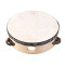 Tambourine pronunciation Drum Bell Birch Metal Jingles Percussion Gift Musical Educational