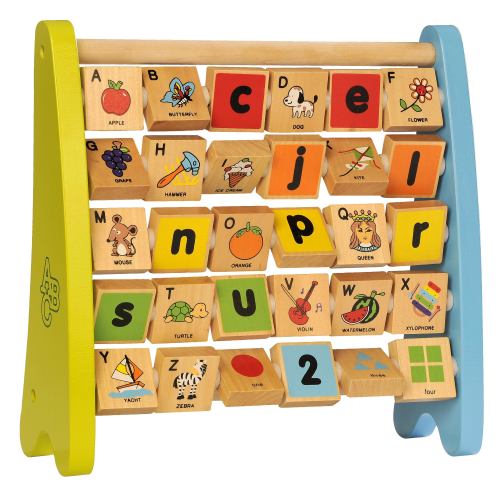Wooden Deluxe Toddler Routine Kids Reward Board Chores Chart Alphabet Blocks Abacus