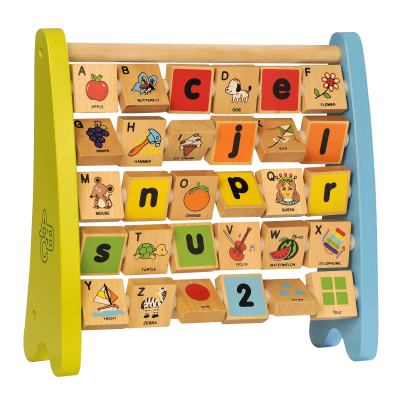 Wooden Deluxe Toddler Routine Kids Reward Board Chores Chart Alphabet Blocks Abacus