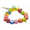 Wooden Lacing Beads Threading Toys for Toddlers Kids Fine Motor Skills Montessori Lacing Beads