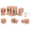 Wooden Block Stacking Puzzle with Flexible Safety Pegs and Pegboard Fun Montessori Stack Toy