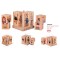 Wooden Block Stacking Puzzle with Flexible Safety Pegs and Pegboard Fun Montessori Stack Toy