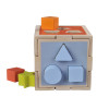 Take-Along Wooden Shape Sorter Montessori Learning Toy Shape Sorting Cube Classic Wooden Toy