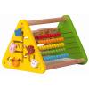 Activity Centre Triangle Toys flip Flop Alphabet Blocks Abacus Clock Activity Cube for Toddlers