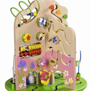 Wooden Activity center baby Colorful Seasons Wooden Toddler Activity Center with Bead Maze