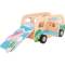 Adventure Wooden Camper Van Pretend Play with Surfboards Camping Toys for Toddlers