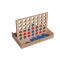 Wooden 4-In-A-Row Game Eco-Friendly Products, for Adults and Kids Aesthetic Board Games