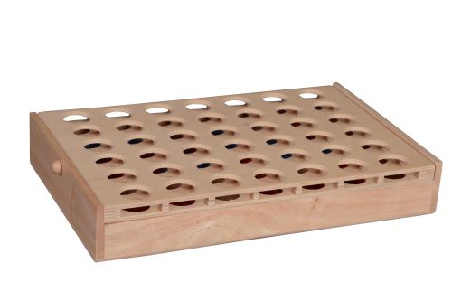 Wooden 4-In-A-Row Game Eco-Friendly Products, for Adults and Kids Aesthetic Board Games