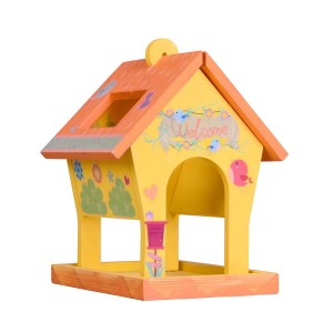 Forestoy Wooden Bird Feeder | Colorful Decorative Toy | Wood Painting Kits | Kids Garden Play | OEM