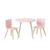 Kid Wooden Children Study Table And Bear Head Chair For Toddlers Table and Bear Head Chair Set
