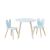 Kids Wooden Table And Rabbitor Chair Set Wooden Activity Play Table Set Children