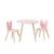 Kids Wooden Table And Rabbitor Chair Set Wooden Activity Play Table Set Children